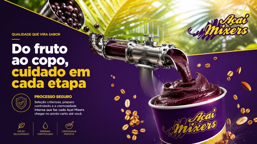 Do fruto ao copo, cuidado em cada etapa. Processo Seguro